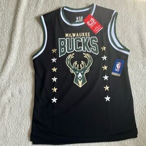 Milwaukee Bucks NBA jersey size large new with tags
